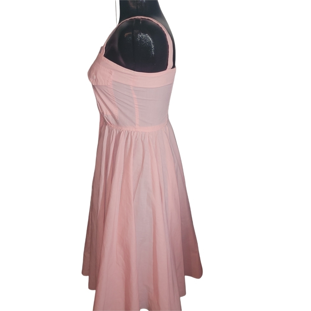 Pink Sleeveless Retro Prairie Girlhoodcore Style Dress - Picture 7 of 9